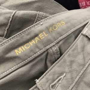 Michael Kors cropped khaki jeans plus size